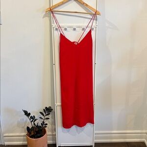 Wilfred Red Slip Dress
